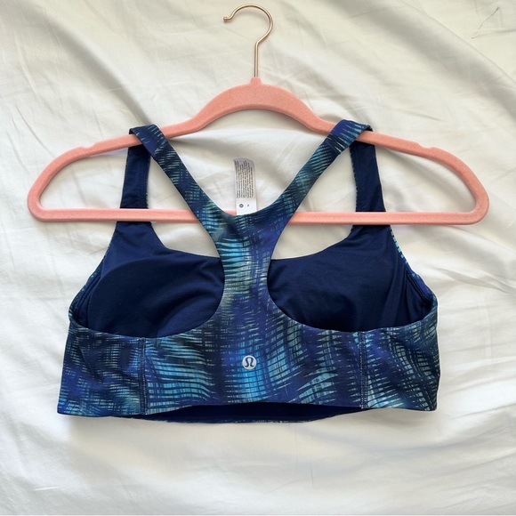 [SOLD] Lululemon Wunder Train Bra, Size 10 C/D Cup, Shapeshifter Flux Blue - Picture 2 of 5